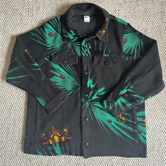 Nike Men's Lebron James Tropical Sherpa Button up Jacket Size XXL - Picture 15 of 15